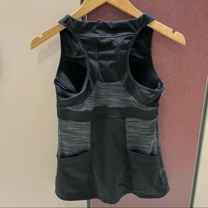 athleta workout top size small black